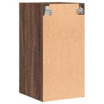 vidaXL Armoire murale avec portes en verre chêne marron 35x37x68 5 cm