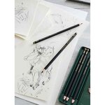 Crayon graphite PITT GRAPHITE Matt  étui de 6 FABER-CASTELL