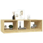 vidaXL Table basse 110x50x34 cm Bois de pin massif