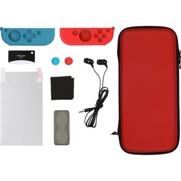 Kit de Démarrage Rouge et bleu Konix pour Switch