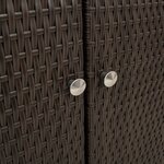 Armoire de rangement vidaXL Marron 100x36x102 cm Rattan