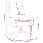 vidaXL Chaise de relaxation Bleu Tissu