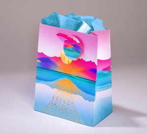 Sac cadeau soleil levant mmpml 17,5 x h 23
