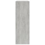 vidaXL Bibliothèque Gris béton 60x24x76 cm Bois d'ingénierie