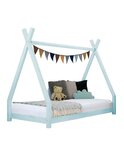 Lit tipi enfant NAKANA 90 x 190 bleu clair