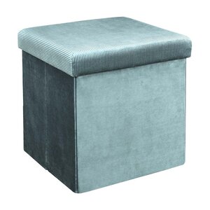 Pouf coffre de rangement velours côtelé giullia