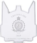 Pièce de monnaie en Argent 2 Dollars g 62.2 (2 oz) Millésime 2024 Transformers Heads OPTIMUS PRIME