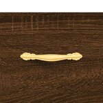 vidaXL Buffet haut chêne marron 69 5x31x115 cm bois d'ingénierie
