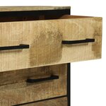 vidaXL buffet 70x35x70 cm en bois massif de mangue