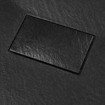 vidaXL Bac de douche SMC Noir 90 x 80 cm