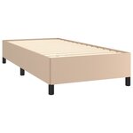vidaXL Cadre de lit sans matelas cappuccino 90x190 cm similicuir