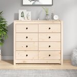 vidaXL Armoire latérale 100x40x90 cm Bois de pin massif