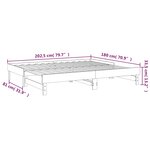 vidaXL Lit coulissant sans matelas marron miel 2x(90x200) cm