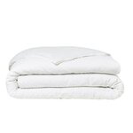 Parure de lit - 220 x 240 cm - 100  Percale finition macramé - Craie