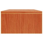 vidaXL Support de moniteur marron miel 50x24x13 cm bois de pin solide