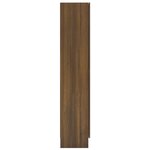 vidaXL Armoire à vitrine Chêne brun 82 5x30 5x150 cm Bois d'ingénierie