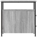 vidaXL Tables de chevet 2 Pièces sonoma gris 30x60x60cm bois d'ingénierie
