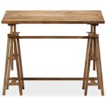 Vidaxl table à dessin bois de manguier massif 116 x 50 x 76 cm