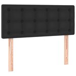 vidaXL Sommier à lattes de lit matelas Noir 120x200 cm Similicuir