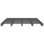 vidaXL Lit de palette gris 120x200 cm bois de pin massif