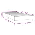 vidaXL Cadre de lit Cappuccino 90x190 cm Similicuir