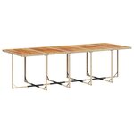 vidaXL Ensemble à manger de jardin et coussins 11 Pièces beige poly rotin