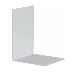 Lot de 2 Serre-livres en Acrylique 16 x 15 x 21 cm Transparent MAUL