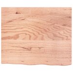 vidaXL Étagère de vasque murale acier et bois de chêne massif