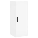 vidaXL Buffet haut Blanc 34 5x34x180 cm Bois d'ingénierie