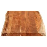 vidaXL Dessus de table 120x60x2 5cm rectangulaire bois massif d'acacia