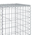 vidaXL Panier gabion avec couvercle 400x50x100 cm fer galvanisé