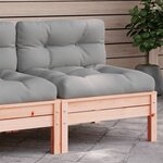vidaXL Canapé de jardin sans accoudoirs coussins bois massif douglas