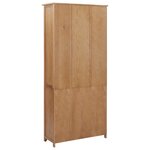 vidaXL Bibliothèque avec 4 portes 90x35x200 cm Bois de chêne et verre