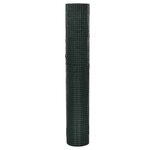 vidaXL Grillage Acier galvanisé et revêtement en PVC 25 x 1 m Vert