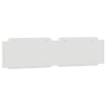 vidaXL Coussin de tête de lit blanc 200 cm similicuir