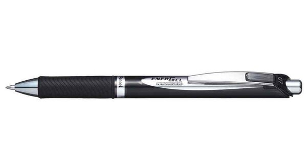 Stylo roller Liquid Gel EnerGel Document Pte Fine Noir PENTEL
