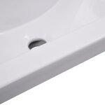 vidaXL Ensemble de meubles de salle de bain Blanc Aggloméré