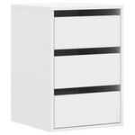 vidaXL Commode d'angle blanc 40x41x58 cm bois d'ingénierie