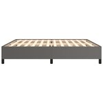 vidaXL Cadre de lit sans matelas gris 200x200 cm similicuir
