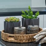 House Nordic Pouf Evie Jaune moutarde