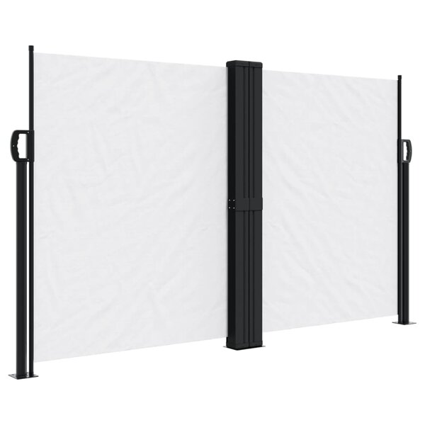 vidaXL Auvent latéral rétractable blanc 140x600 cm