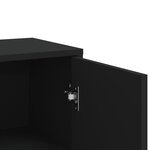 vidaXL Buffets 2 Pièces noir 60x31x84 cm bois d'ingénierie
