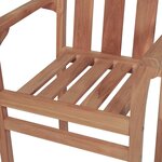 vidaXL Chaises de jardin lot de 2 et coussins bleu royal Bois de teck
