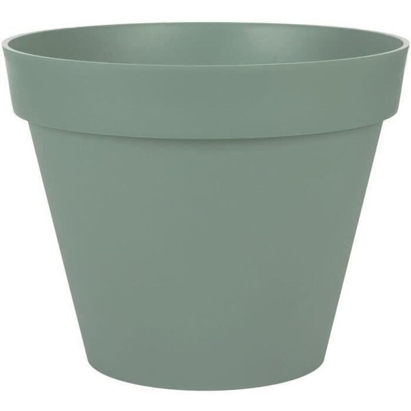 Pot de fleur rond - PLASTIQUE Ø 40 x 31 cm - Vert laurier - 23 L