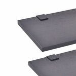 vidaXL Mobilier de salle de bain avec lavabo 7 Pièces Noir