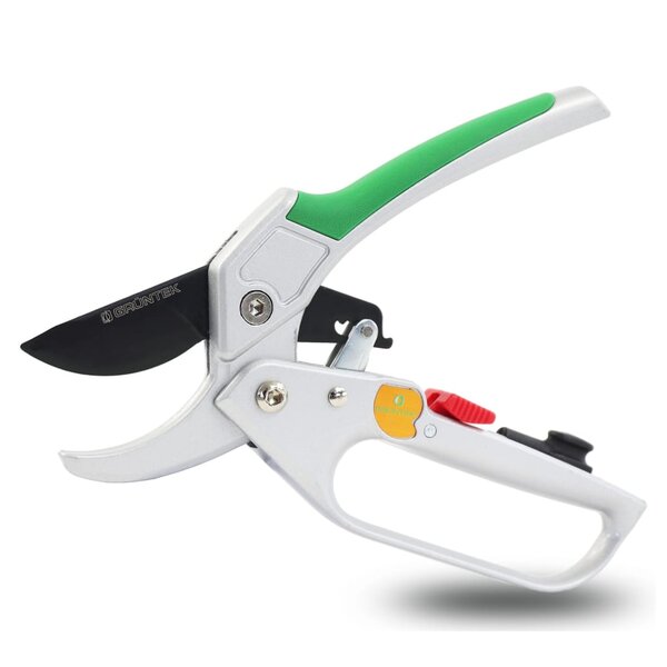 GRÜNTEK Ciseaux de jardin CONDOR avec cliquet automatique 200 mm