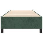 vidaXL Cadre de lit sans matelas vert foncé 100x200 cm velours