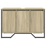vidaXL Armoire lavabo de salle de bain chêne sonoma 91x35x60 cm