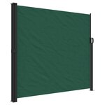 vidaXL Auvent latéral rétractable vert foncé 180x300 cm