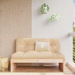vidaXL Canapé central 120x80 cm bois de pin massif